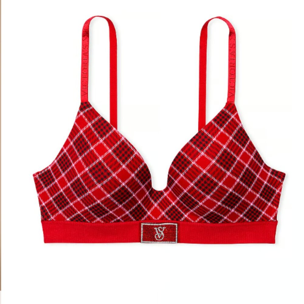 Victoria Secret Shine Patch Lightly Lined Wireless Bra